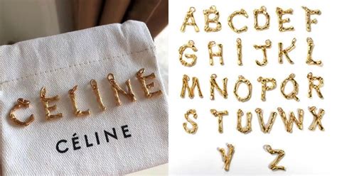 celine alphabet kette dupe|The $45 Celine letter necklace dupe on Amazon you simply must .